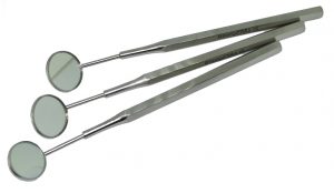 Oglinda dentara cu maner hexagonal 1902