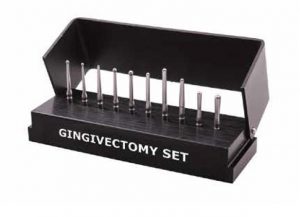 Set 10 freze pentru gingivectomie termo cuts Verdent