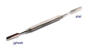Spatula cu jgheab pentru cement materiale dentare
