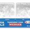 Icuri pene interdentare plastic transparent 1820 80 buc