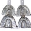 Portamprente linguri pentru amprenta inox perforate set 8 buc