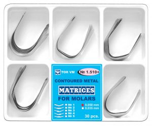 Matrici metalice Nr. 1510+ pentru Tofflemire preconturate molari