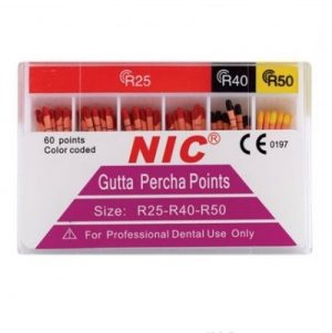 Conuri de gutaperca R25-R50 pentru sistem reciproc
