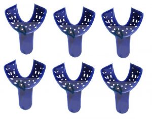 Portamprente plastic linguri amprenta set 12buc - Medii inferioare (albastre) 12 buc