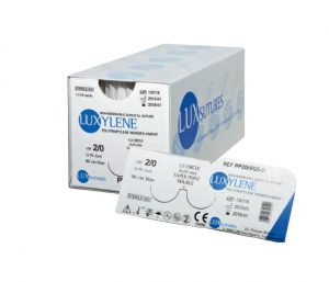 Luxylene fir de sutura polipropilena monofilament neresorbabil cu ac Lux Sutures