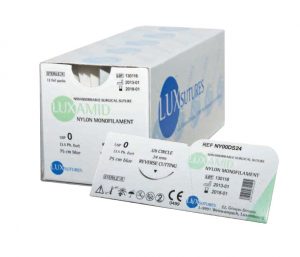 Luxamid nylon fir de sutura neresorbabil cu ac monofilament Lux Sutures