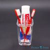 Suport periute si pasta de dinti plexiglas transparent