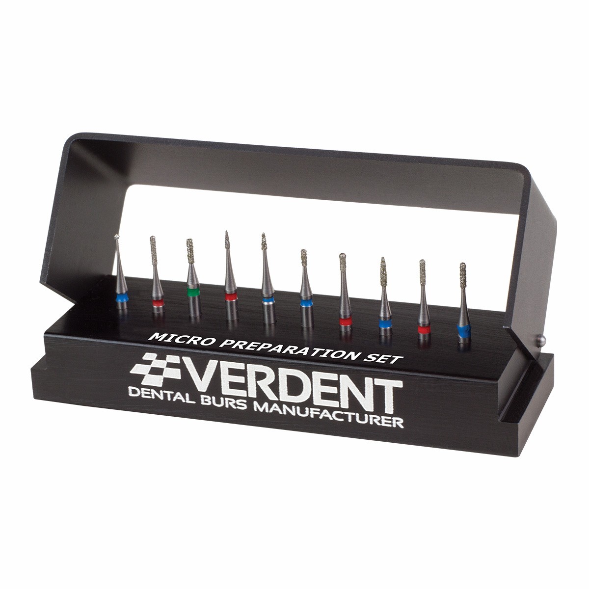 Set 10 freze diamantate micropreparatii Verdent Set 10 freze diamantate micropreparatii Verdent