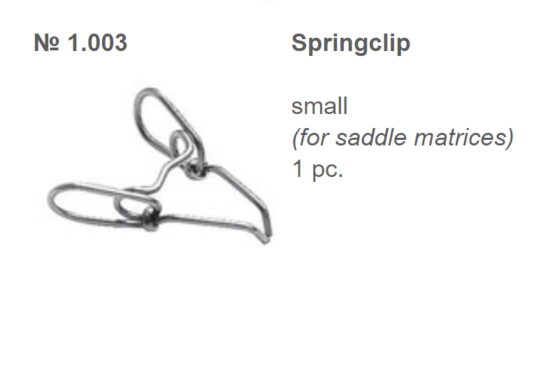 Matrici interdentare preformate saddle 1330 Matrici interdentare preformate saddle 1330 - imagine 2