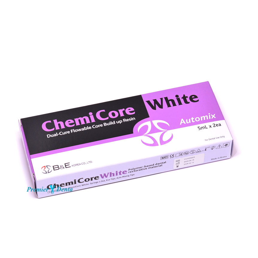 ChemiCore White BE ciment dual alb opac 2x 5ml ChemiCore White BE ciment dual alb opac 2x 5ml
