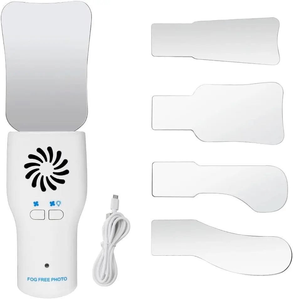 Oglinzi fotografie intraorala cu LED si ventilator antiaburire fog free Oglinzi fotografie intraorala cu LED si ventilator antiaburire fog free - imagine 6