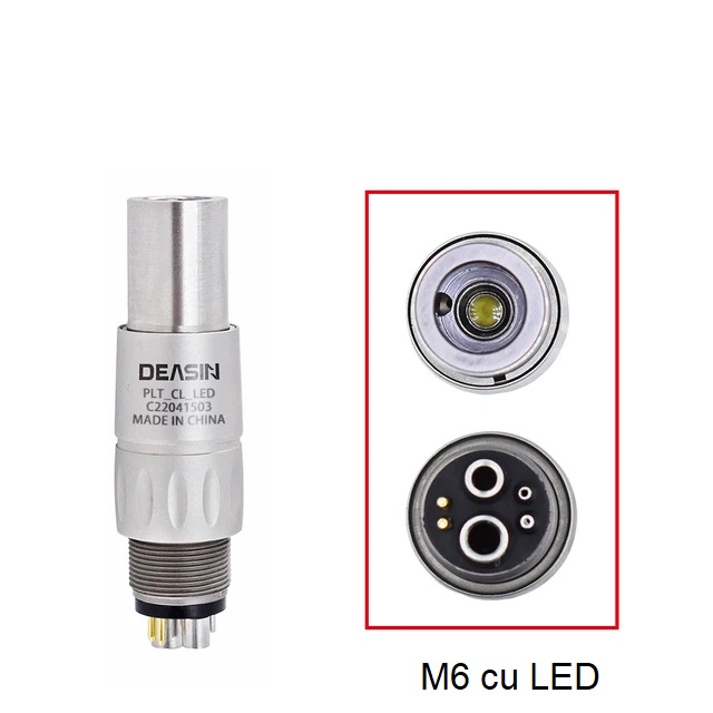 Cupla rapida M6 tip NSK cu LED pentru turbina Cupla rapida M6 tip NSK cu LED pentru turbina