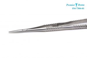 Portac pensa microchirurgie Castroviejo 17cm extrafin varfuri diamantate - Drept