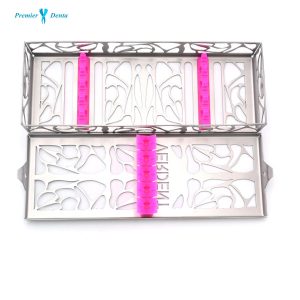 Caseta sterilizare cu suport silicon Verdent 5 sloturi - cu capac