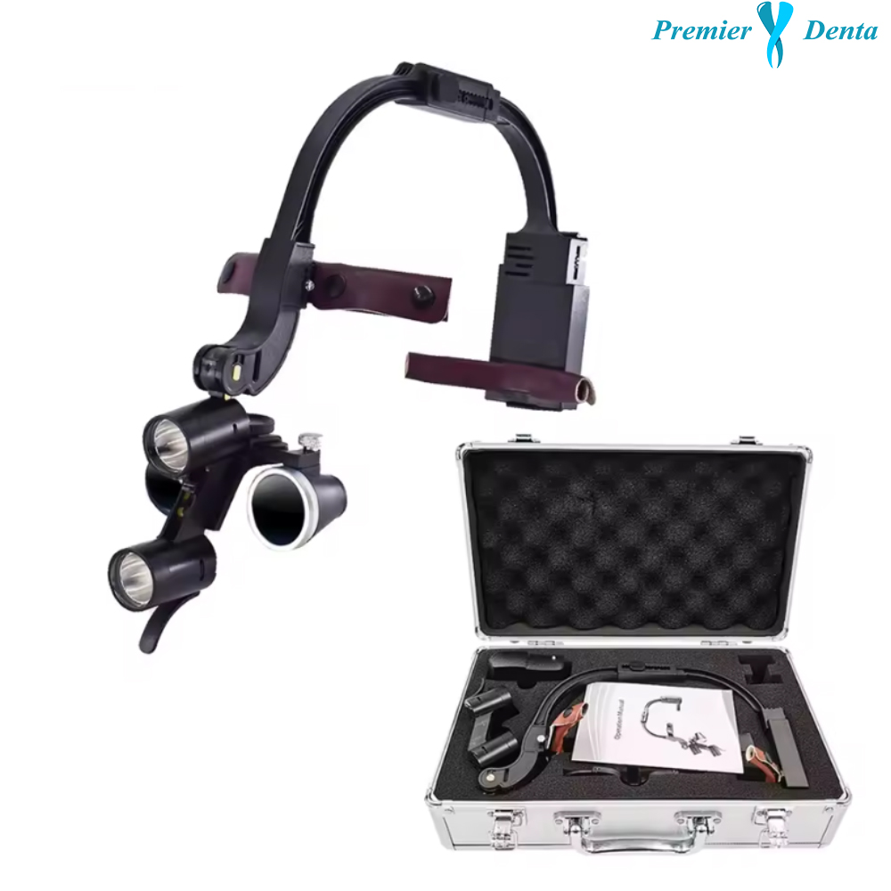 Lampa frontala 2 LED-uri cu lupe 3.5x capelina stil Dr. Kim Lampa frontala 2 LED-uri cu lupe 3.5x capelina stil Dr. Kim - imagine 10