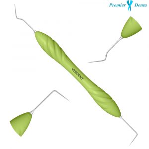 Sonda endodontica dubla cu maner ergonomic din silicon Verdent 12-05