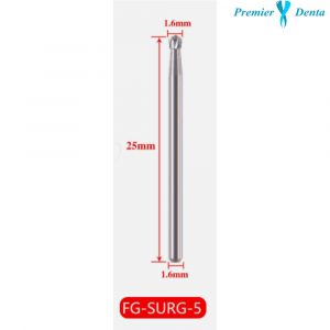 Freza globulara extradura turbina 25mm FG SURG Syndent - FG surg 5 ISO 016